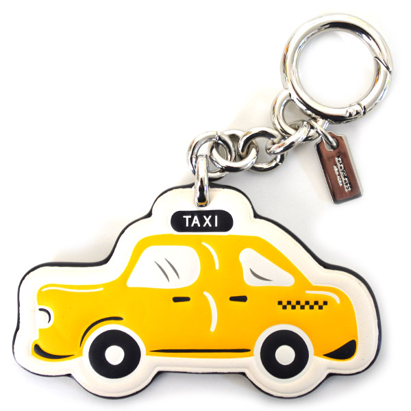 COACH】コーチ タクシー レザー キーリング チャーム キーホルダー