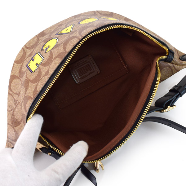 COACH】コーチ コーティングキャンバス スムースレザー シグネチャー