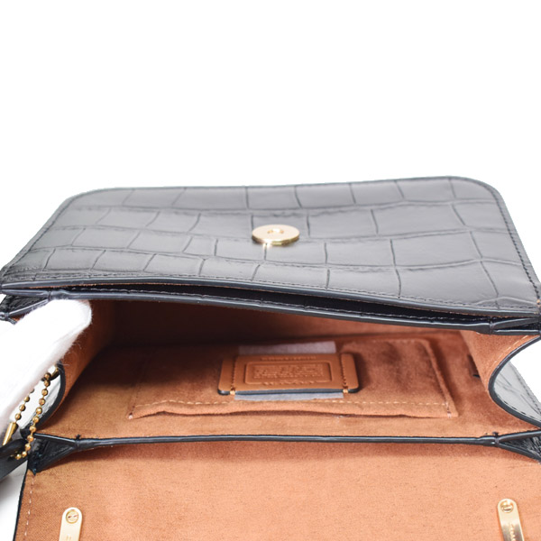 COACH】コーチ ショルダーバッグ クロコダイル レザー モーガン