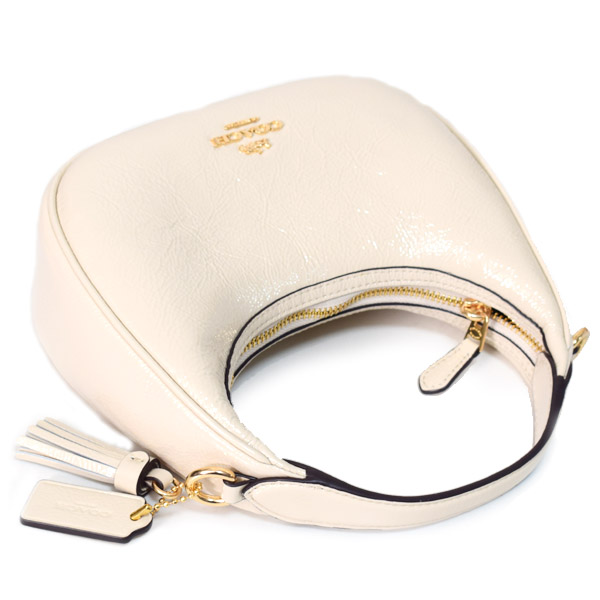 COACH】コーチ バッグ 三日月型 パテントレザー カルメン ミニ ロゴ