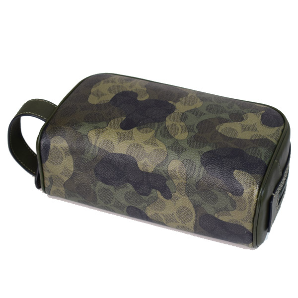 COACH】コーチ メンズ バック クラッチ コーティングキャンバス レザー