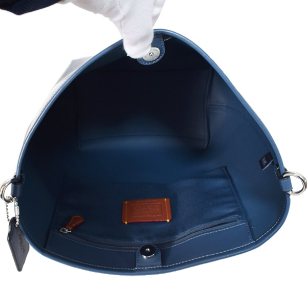 COACH】コーチ バッグ バケツ型 デニム パテント コーティング