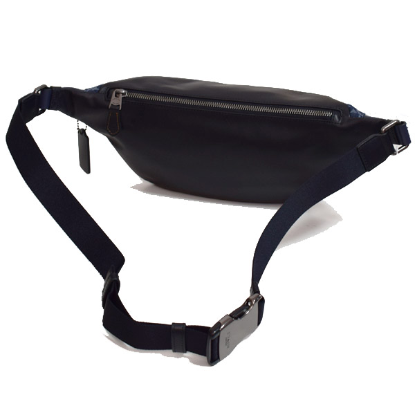 COACH】コーチ メンズ デニム カーフレザー シグネチャー ウォーレン