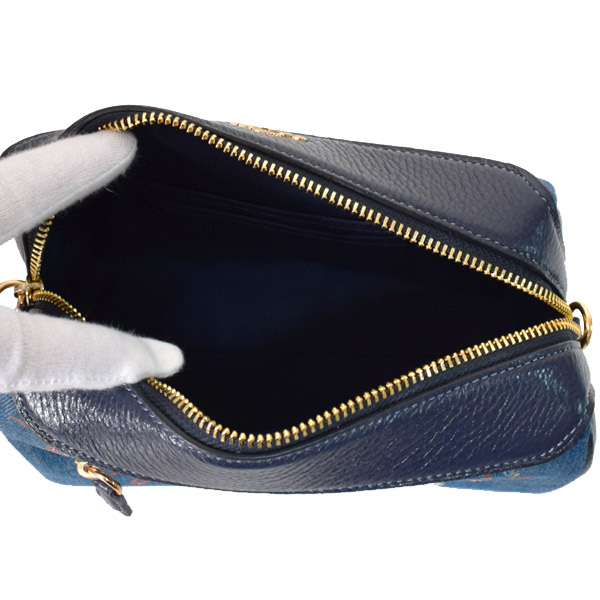 COACH】コーチ デニム ペブルレザー ベネット ペインテッド フローラル