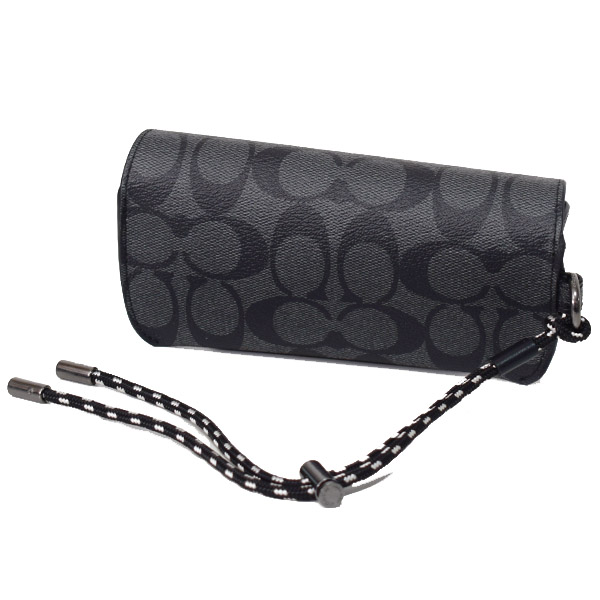 COACH】コーチ コーティングキャンバス カーフレザー シグネチャー