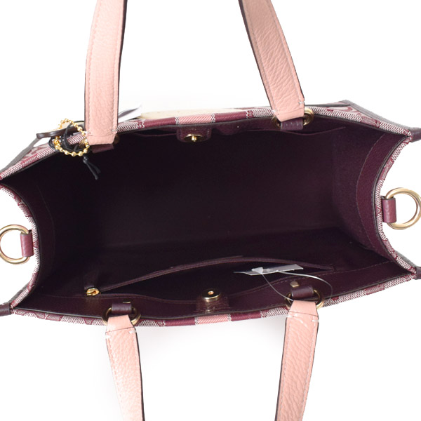 COACH】コーチ ジャガード レザー シグネチャー デンプシー キャリー