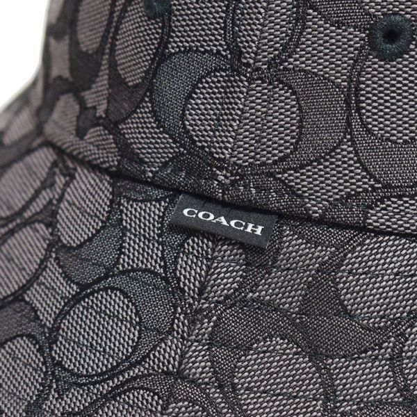 COACH】コーチ ジャガード ポリエステル シグネチャー バケット ハット