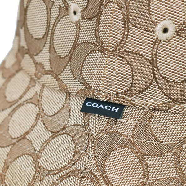 COACH】コーチ ジャガード ポリエステル シグネチャー バケット ハット