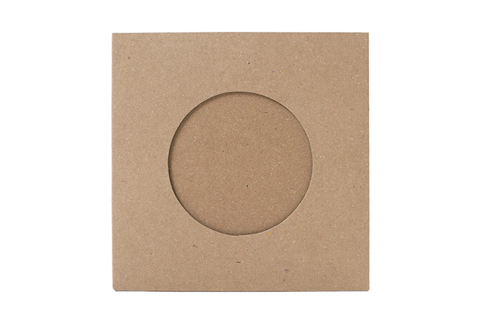 CD紙ジャケット 厚紙製 片穴 クラフト 100枚セット|マルゲリータのCD収納