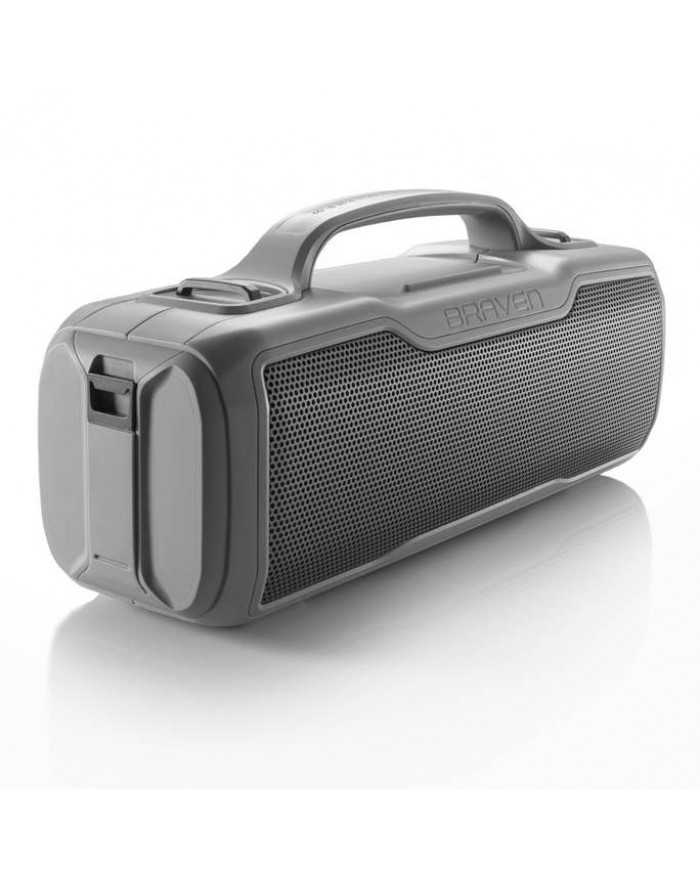 BRAVEN BRV-XL Rugged Portable Bluetooth Speaker (Gray)