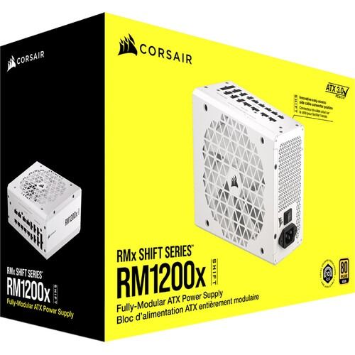 Corsair CP-9020276-NA RM1200x Shift White 1200W Cybenetics Fully