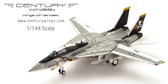 CENTURY WINGS Aircraft Diecast Model | 1/144 Scale F-14 | F-14A