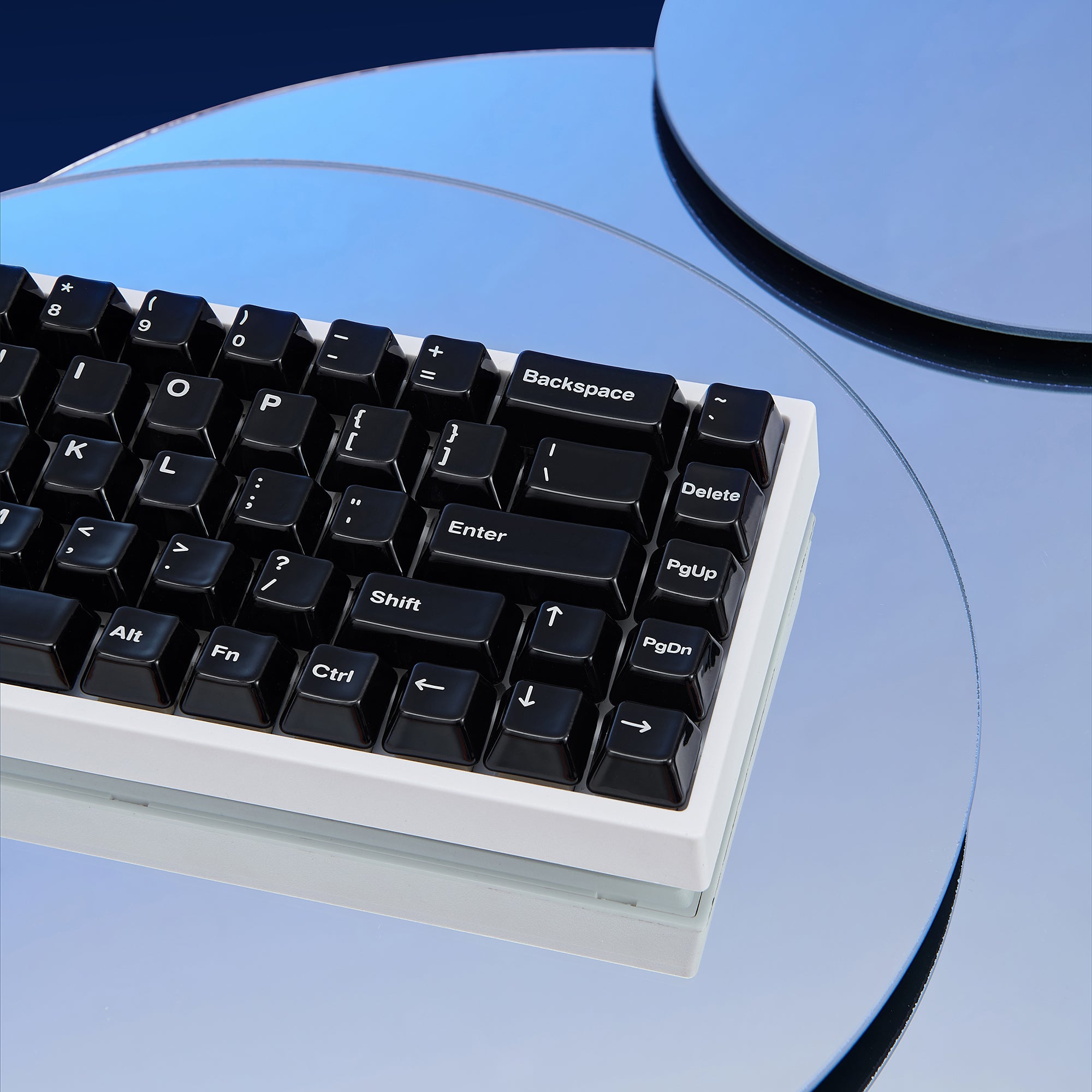 Cerakey Black Ceramic Keycaps Set