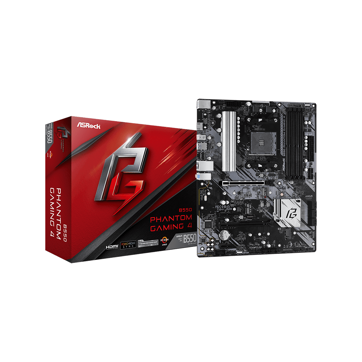 B550 Phantom Gaming 4 | ASRock(アスロック) Socket AM4 AMD B550 ATX