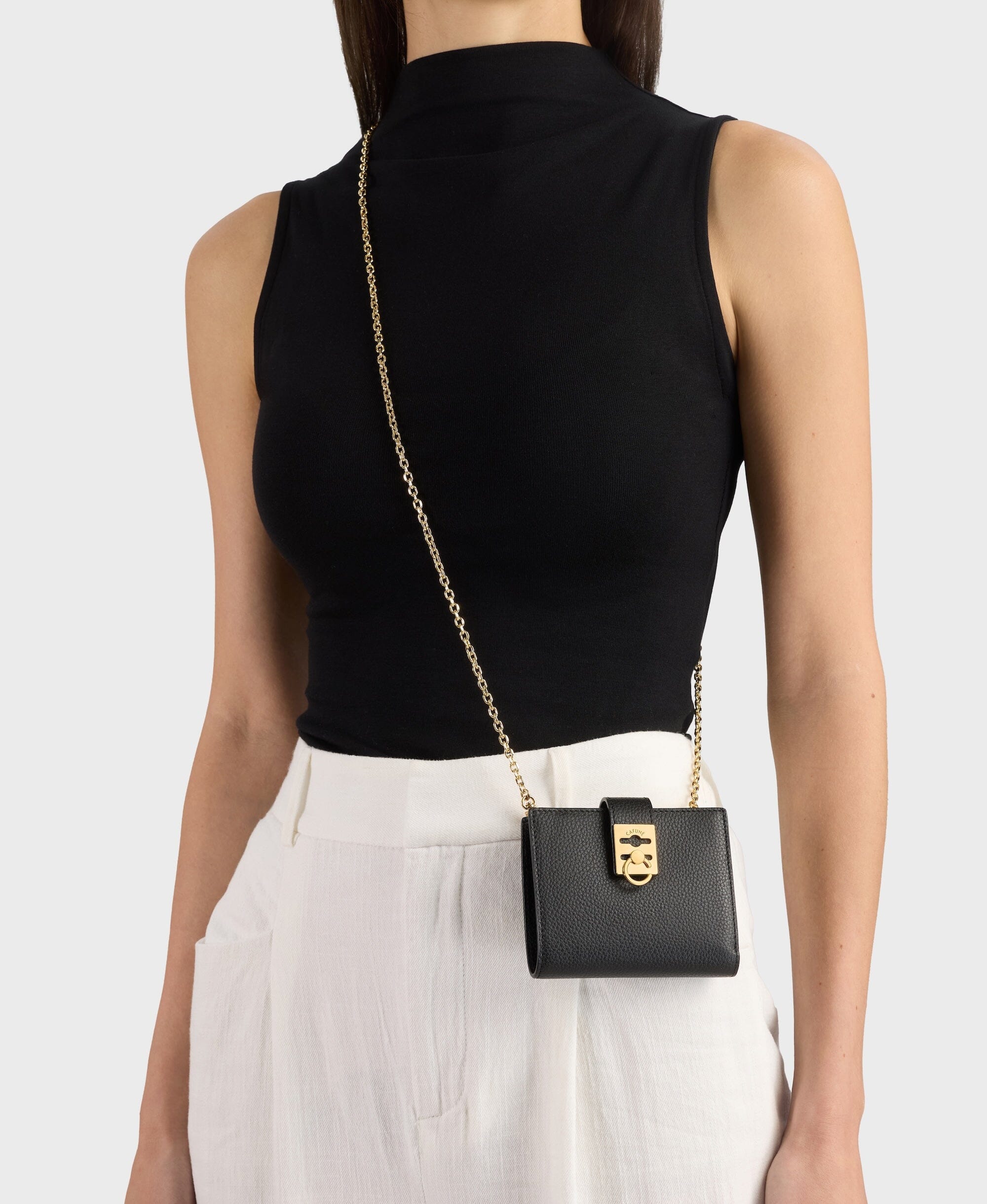 Cafuné カフネ - Stance Flap Wallet - Black