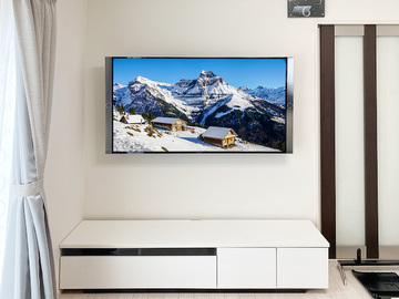 パナソニック TH-60DX850の壁掛け施工事例