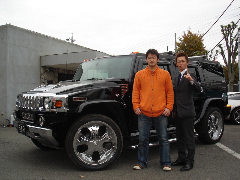 埼玉西武ライオンズ 野田浩輔選手が愛車のハマーH2に乗ってご来店して