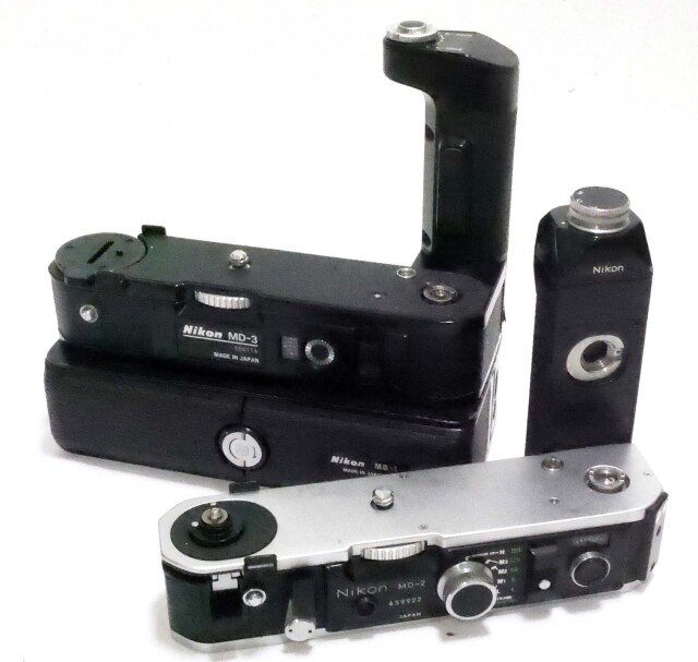日本製 ニコン F2 ボディ + MD-3/MB-1 モータードライブ セット +