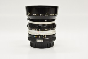 ニコンF用初期型オートニッコールS 5cmF2チックマーク入り入荷