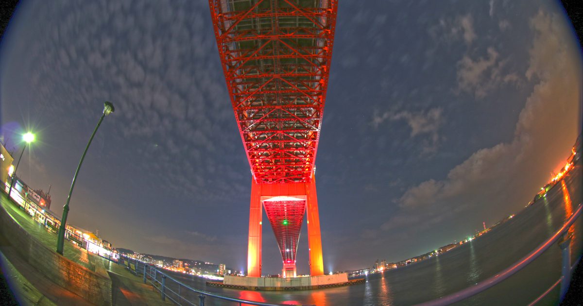 EF8-15mm F4L フィッシュアイ USMで夜景を撮ってみた【魚眼ズームL