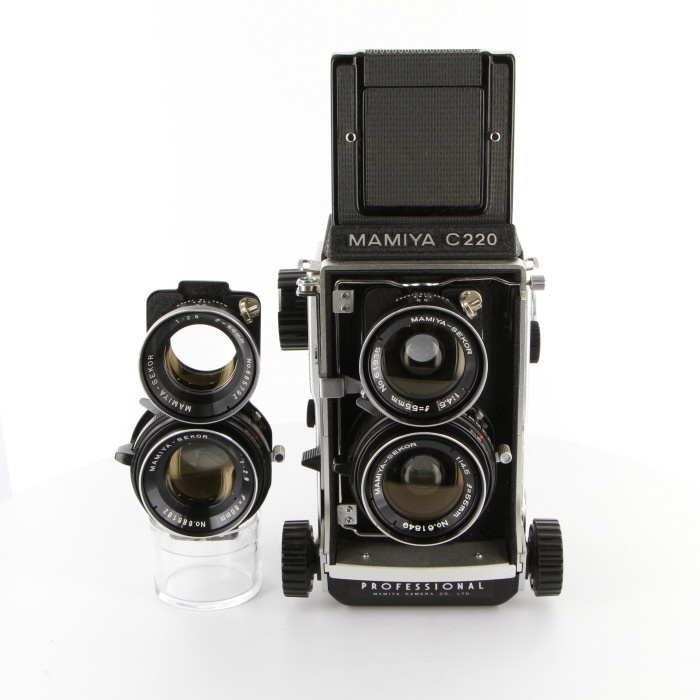 レンズ交換式2眼レフの普及版 C220+80mm＋55mm 中古在庫情報