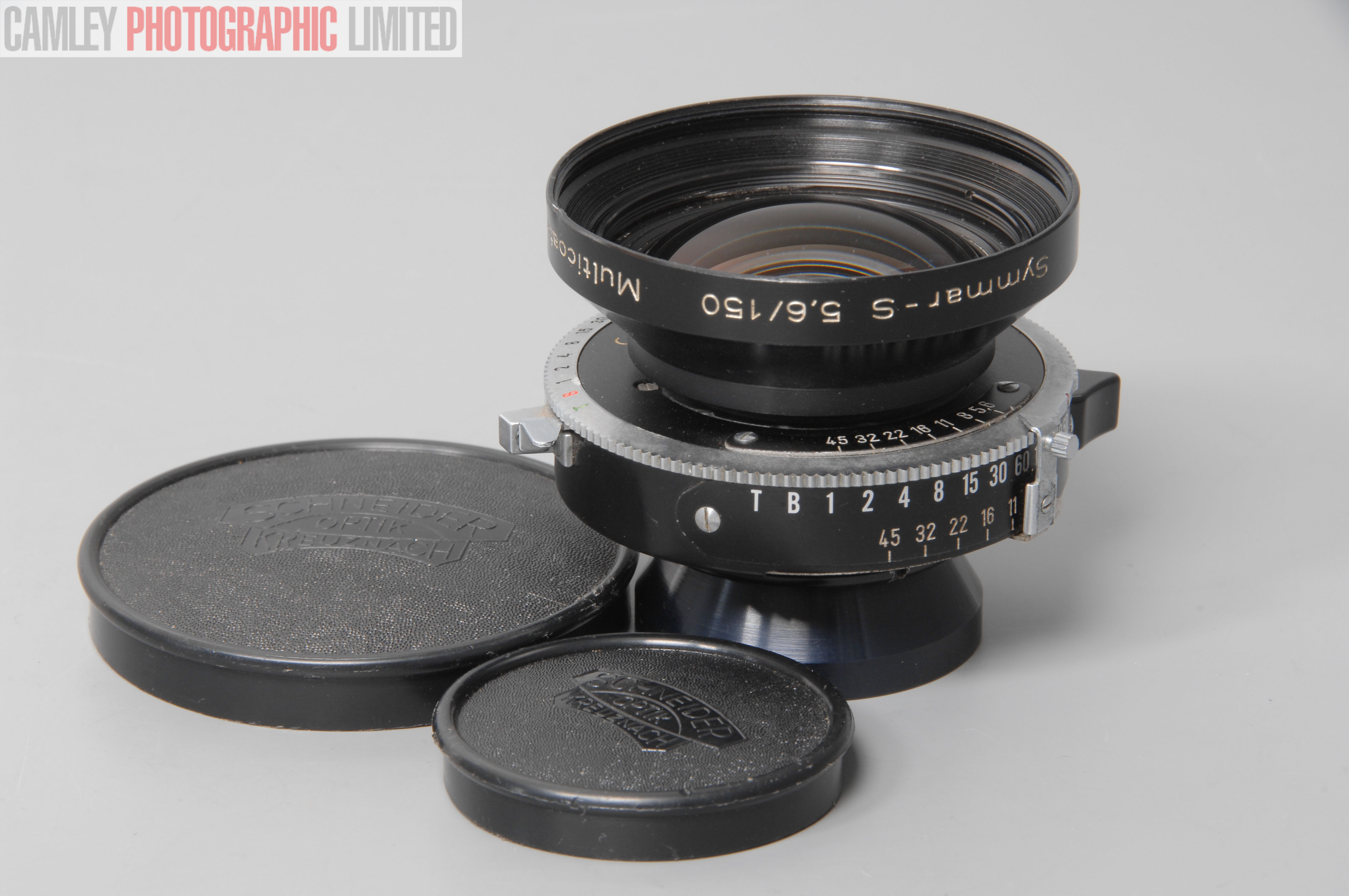 Schneider Symmar-S 150mm f5.6 Large Format Lens. Graded: EXC+