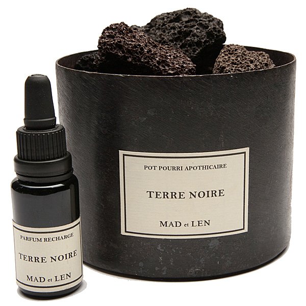 Mad et Len - Terre Noire Lava Rock Potpourri at CandleDelirium.com