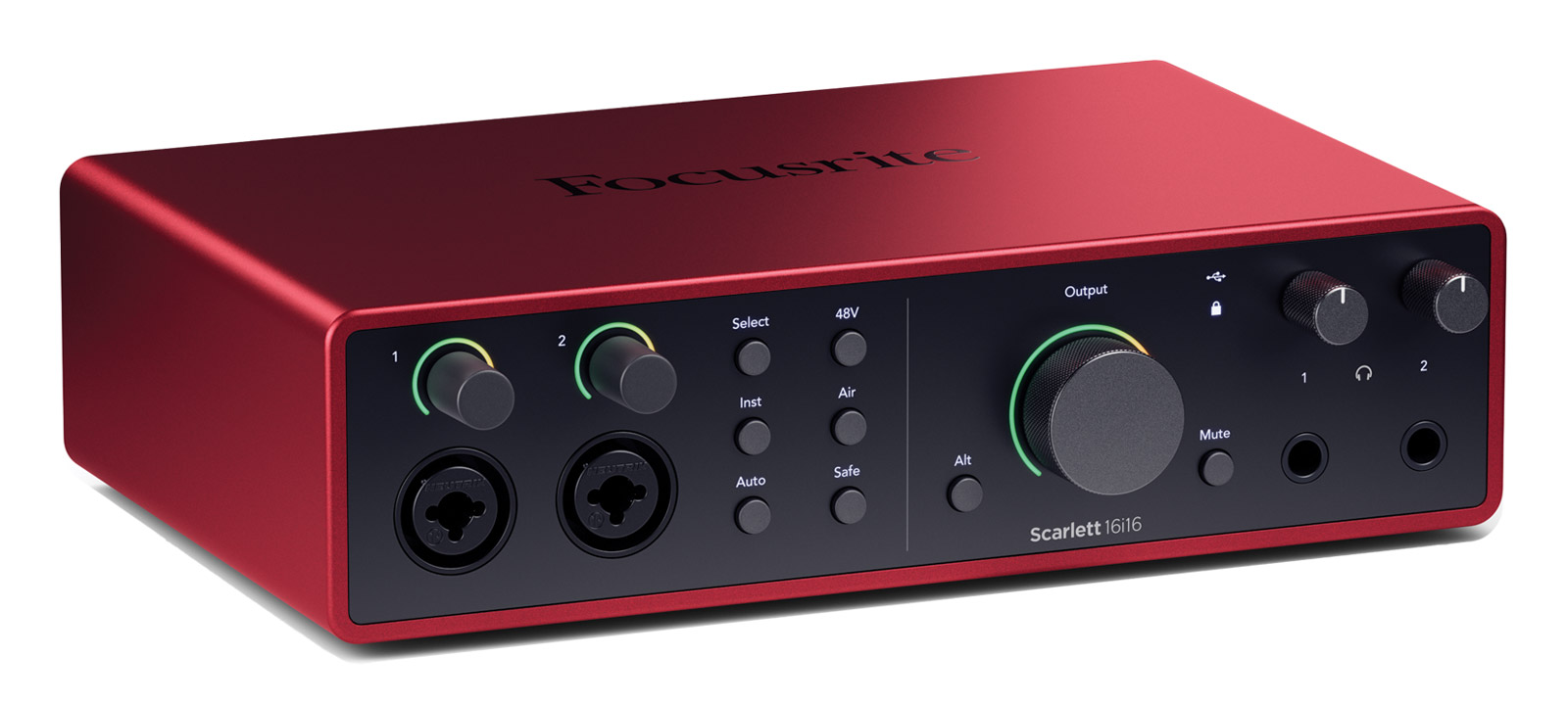 FOCUSRITE SCARLETT SOLO 4TH GEN AUDIO INTERFACE 2x2, USB-C, 1x mic