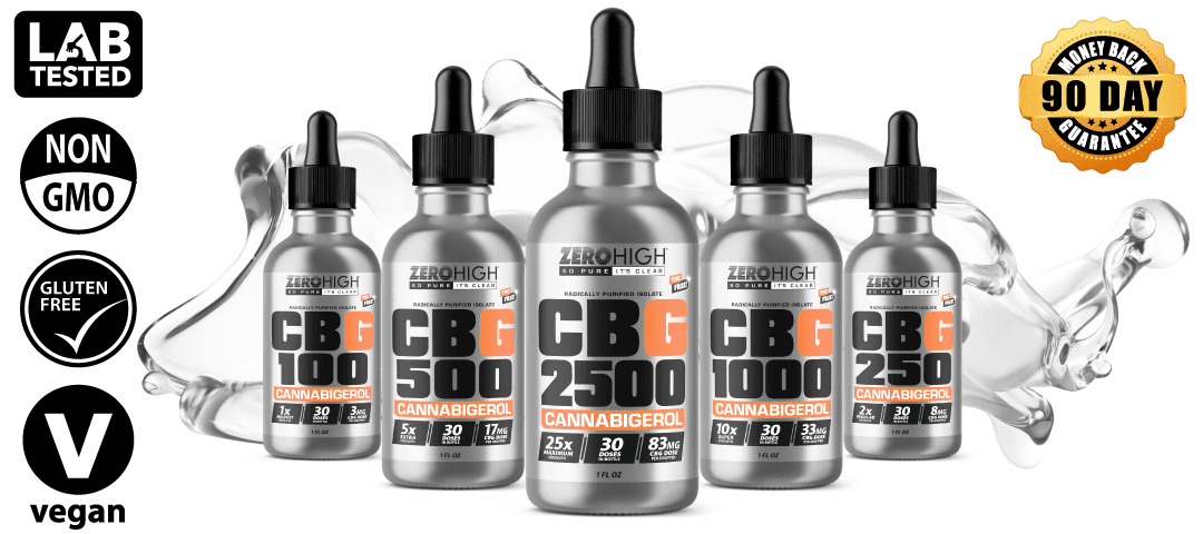 CBG Oil Isolate | 99.3% Pure | High Potency 2500 MG Cannabigerol