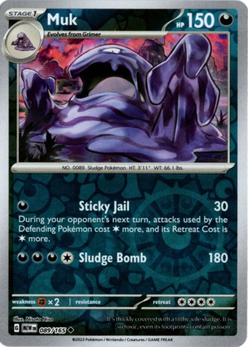 ベトベトン 海外版 英語版 リバホロ Muk - 089/165 -【Card Chicken】