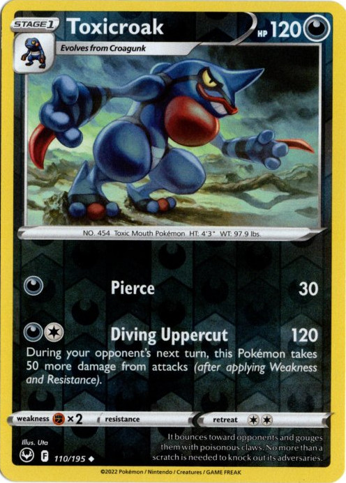 ドクロッグ 海外版 英語版 リバホロ Toxicroak - 110/195 -【Card