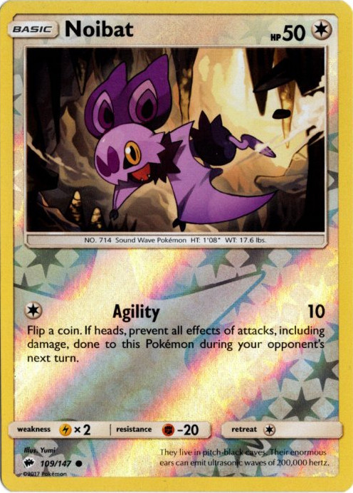 オンバット 海外版 英語版 リバホロ Noibat - 109/147 -【Card Chicken】