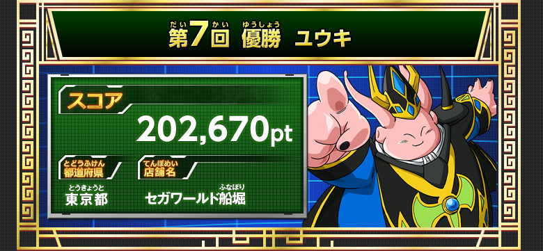 天下一武道会モード 歴代優勝者 - 天下一武道会｜ドラゴンボール