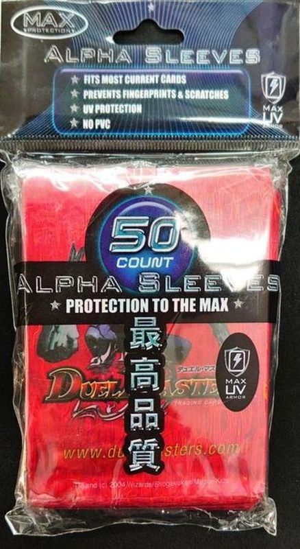 スリーブ『天空の超人(赤)』50枚入り【サプライ】{-}