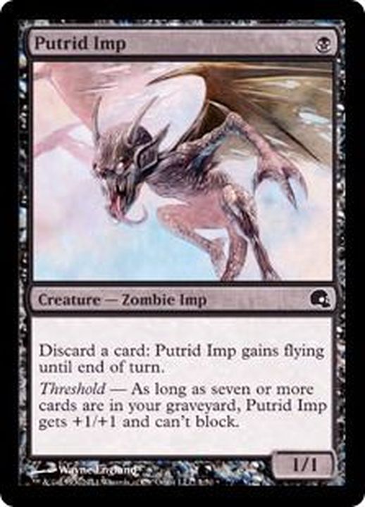 FOIL)朽ちゆくインプ/Putrid Imp《英語》【Premium Deck Series