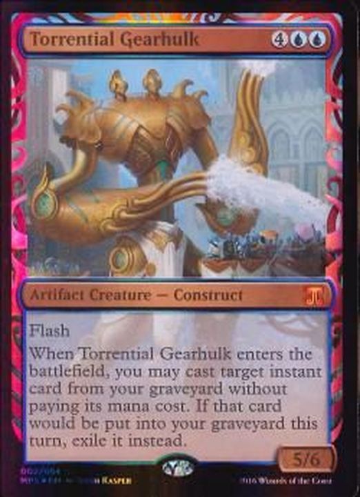 EX+](全面光沢FOIL)奔流の機械巨人/Torrential Gearhulk《英語》【MPS】