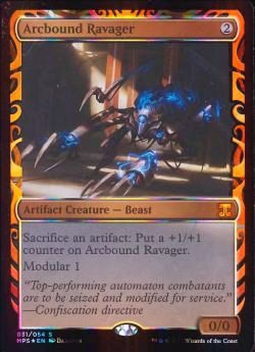 全面光沢FOIL)電結の荒廃者/Arcbound Ravager《英語》【MPS】