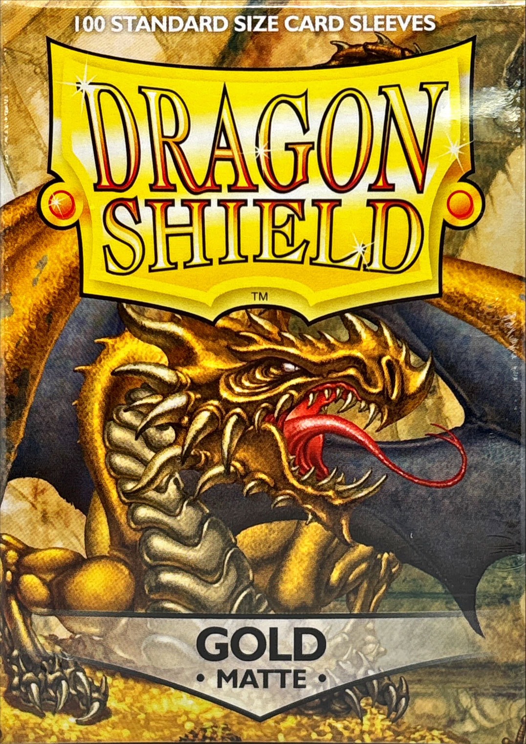 ドラゴンシールドマット(ゴールド) 100枚 (66×91)【サプライ】{-}