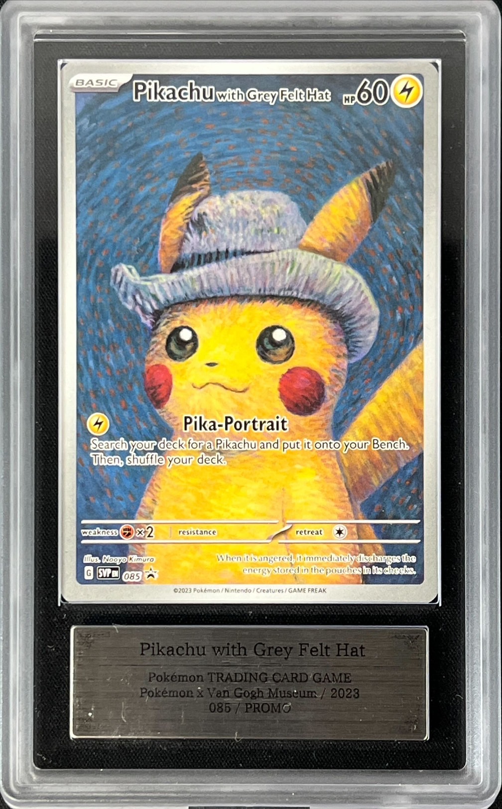 PSA9 ゴッホピカチュウ Pikachu with grey felt hat 【公式通販】