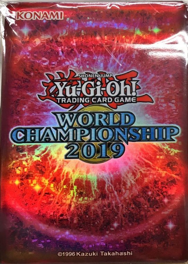 スリーブ『WCS2019赤』100枚入り【-】{-}《スリーブ》
