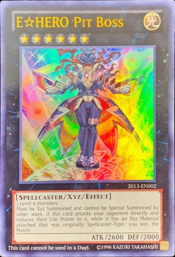 E☆HERO盤面の執行者E☆HERO Pit Boss【ウルトラ】{2013-EN002