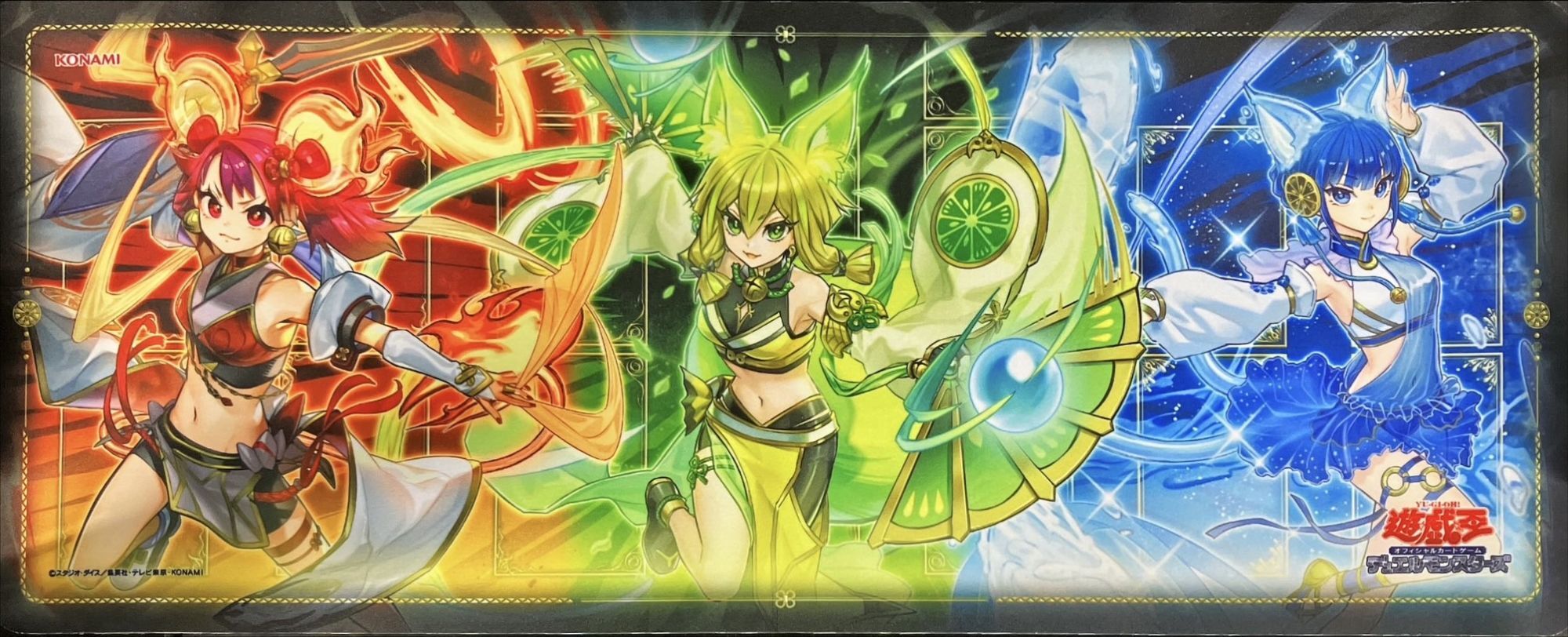 2 御巫の水舞踏 御巫の火叢舞 プレイマット 御巫の水舞踏 御巫の火叢舞