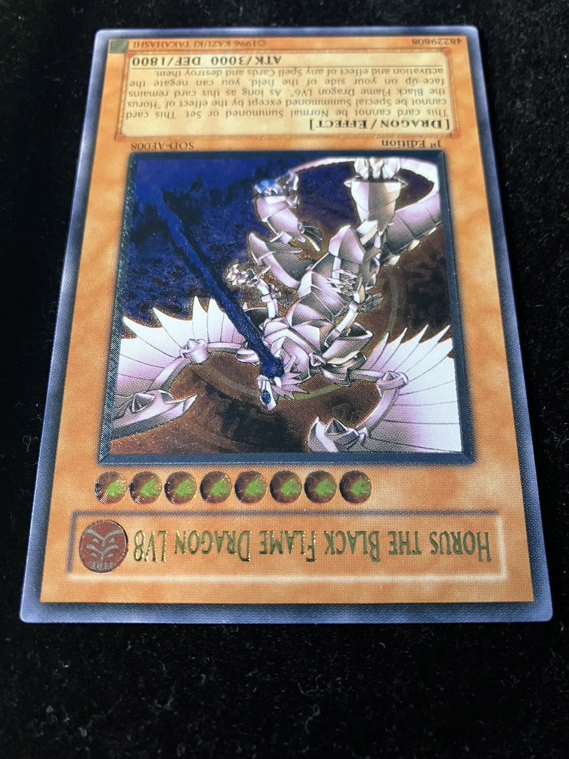 状態B〕☆旧アジア☆ホルスの黒炎竜LV8【レリーフ】{SOD-AE008