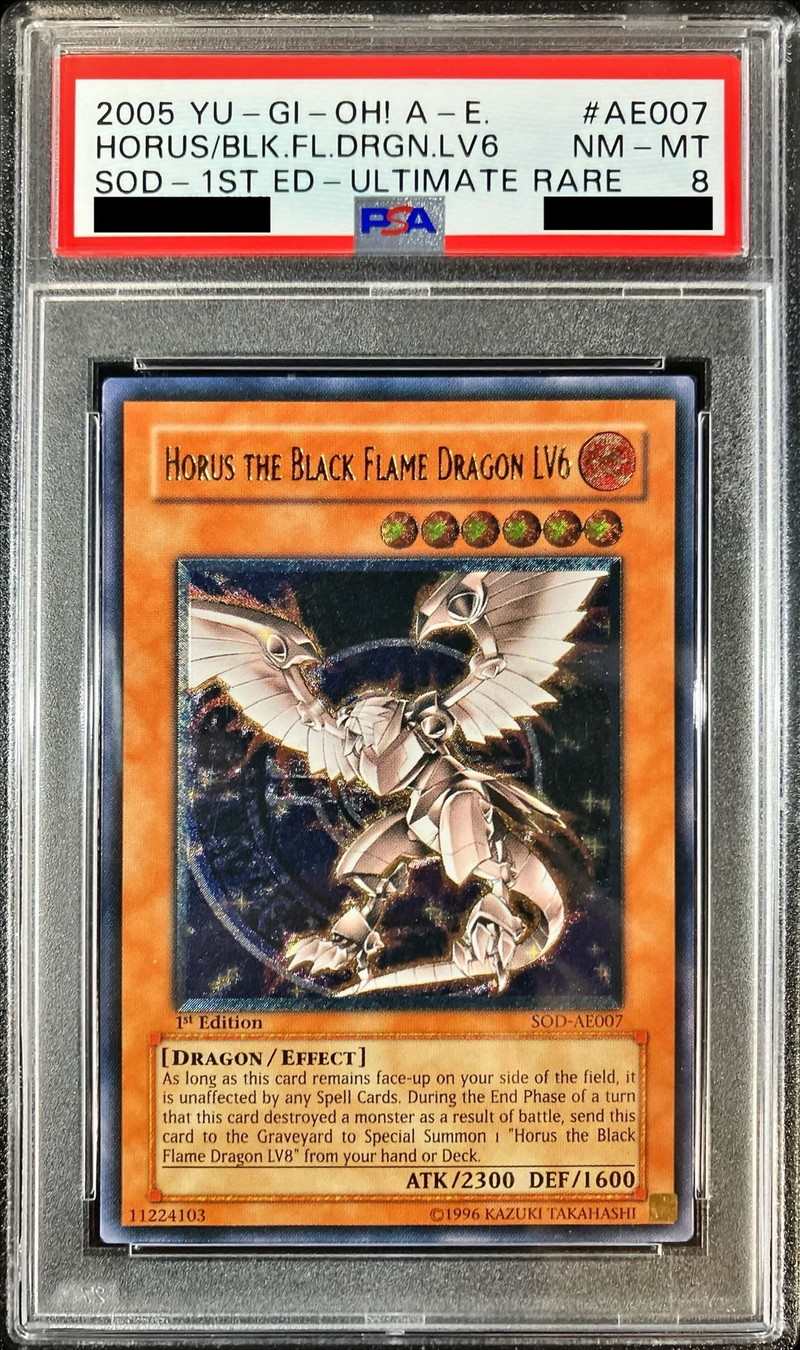 ARS10】ホルスの黒炎竜 LV8 レリーフ アルティメットレア 鑑定書有