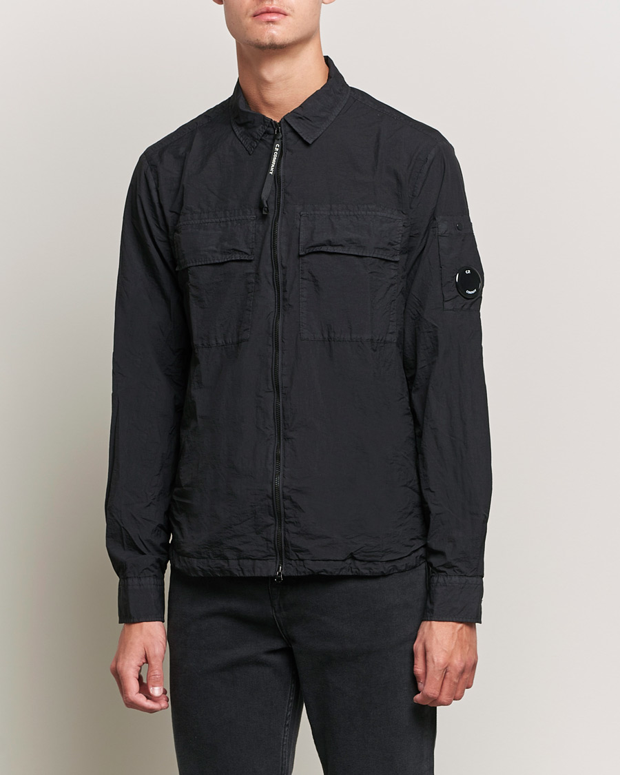 C.P. Company Taylon L Zip Overshirt Black at CareOfCarl.com