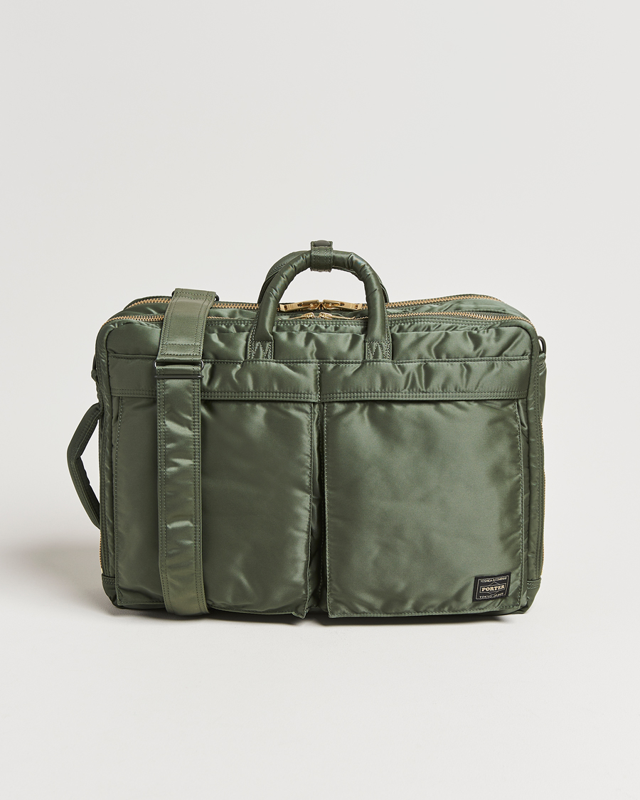 Porter-Yoshida & Co. Tanker 3Way Document Bag Sage Green at