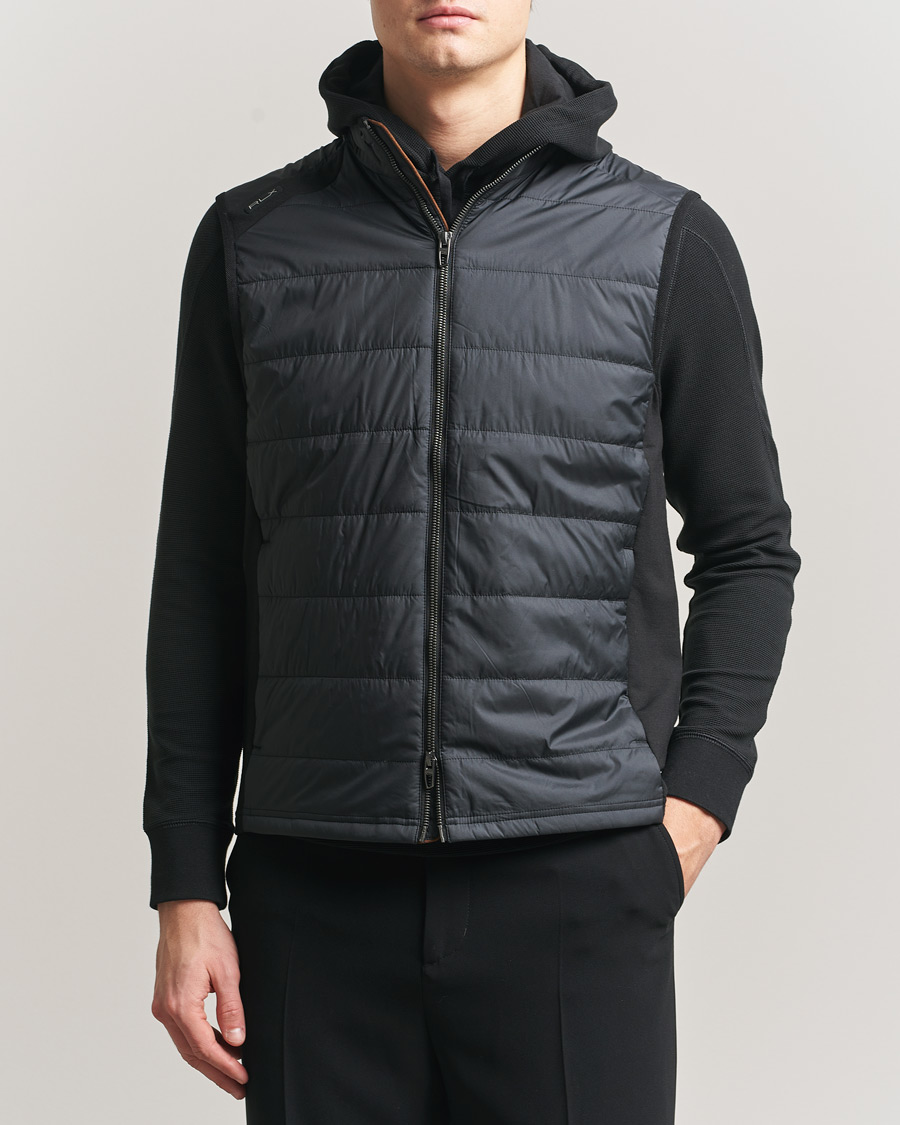 RLX Ralph Lauren Performance Wool Vest Polo Black at CareOfCarl.com