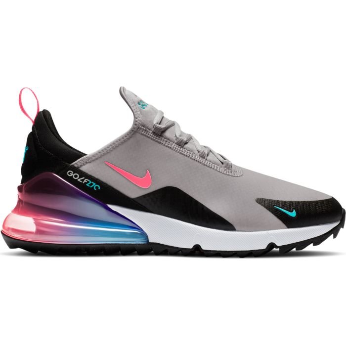 Nike Air Max 270 G Golf Shoes Atmosphere Grey/White/Black/Hot