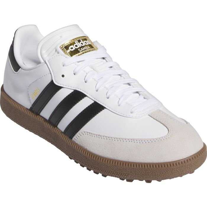 adidas Samba Golf Shoes Cloud White/Core Black/Gum5 - Carl's Golfland