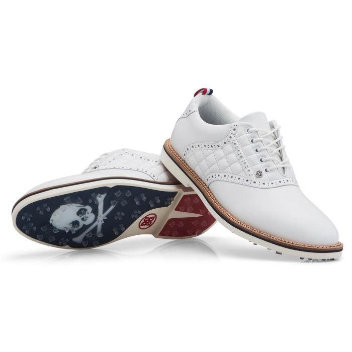 G/FORE Quilted Saddle Gallivanter Golf Shoes Snow - Carl's Golfland